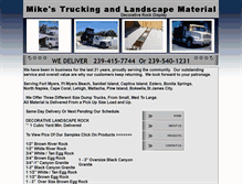 Tablet Screenshot of mikes-trucking.com